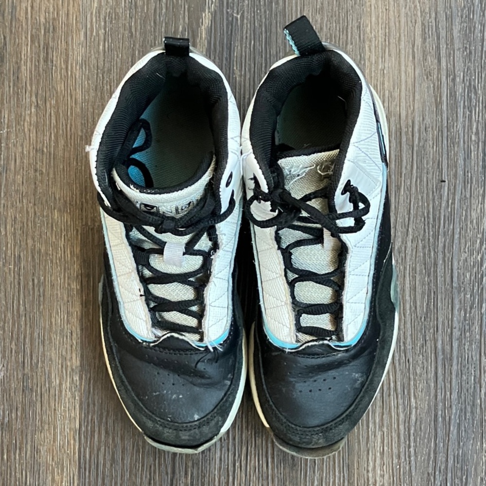 Black and White High-Top Sneakers
